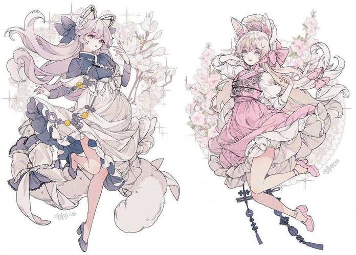 太蘿莉了！動漫少女華麗禮服服飾設計素材分享